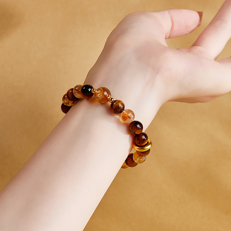 Svssy Golden Tiger Eye Bracelet