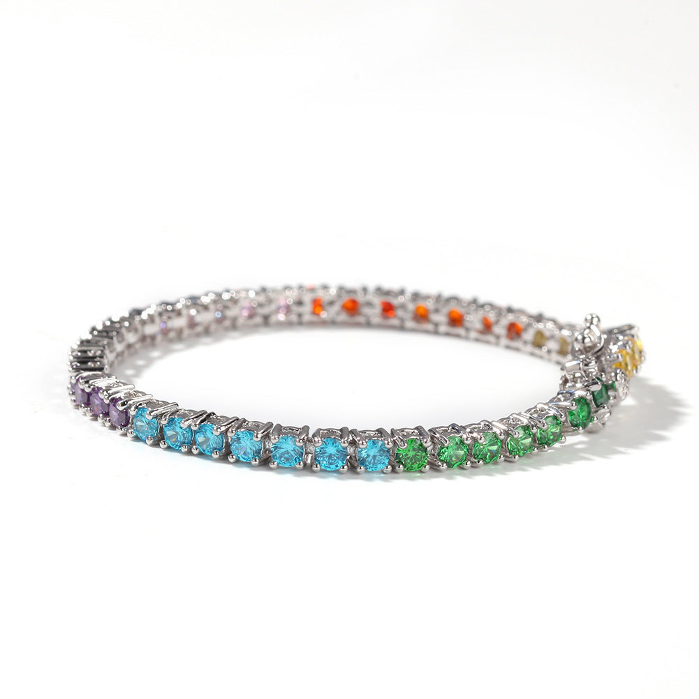 Svssy Rainbow Radiance Tennis Bracelet