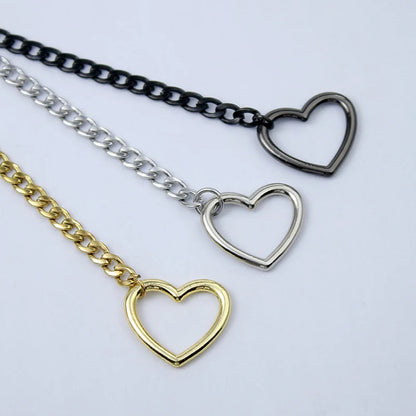 Svssy Heartlink Cuban Chain Necklace