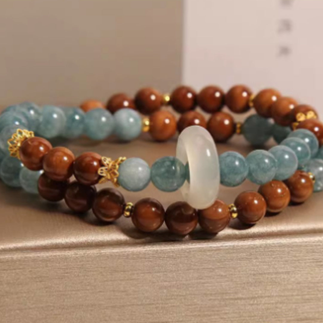 Svssy Azure Elegance Double-Layer Bracelet