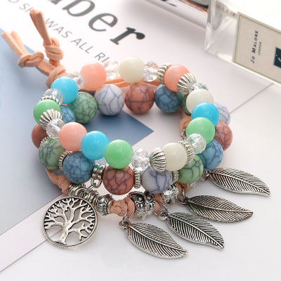 Svssy Boho Bloom Charm Bracelet