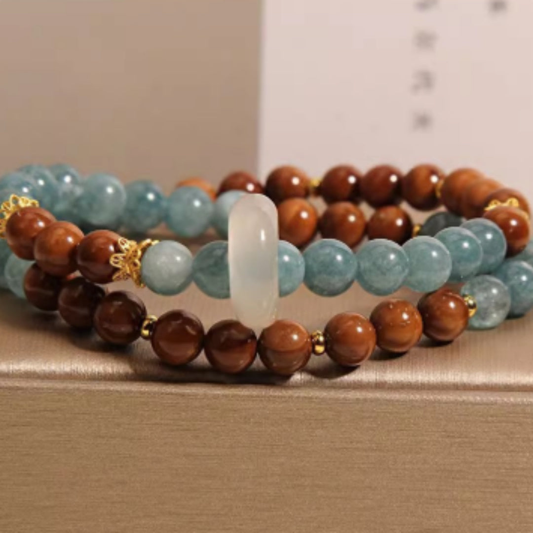 Svssy Azure Elegance Double-Layer Bracelet
