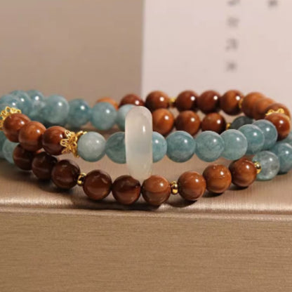 Svssy Azure Elegance Double-Layer Bracelet