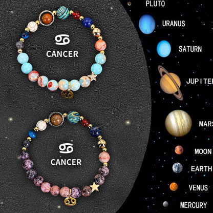 Celestial Aura Zodiac Bracelet Set – Choose Your Sign