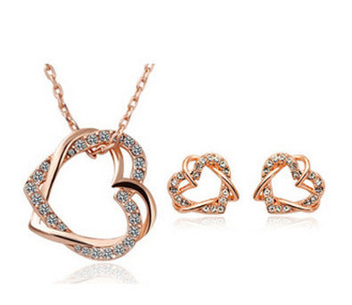 Svssy Double Heart Sparkle Jewelry Collection