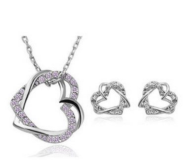 Svssy Double Heart Sparkle Jewelry Collection