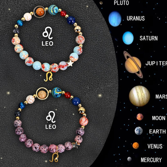 Celestial Aura Zodiac Bracelet Set – Choose Your Sign