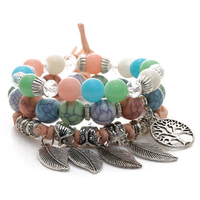 Svssy Boho Bloom Charm Bracelet