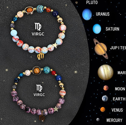 Celestial Aura Zodiac Bracelet Set – Choose Your Sign