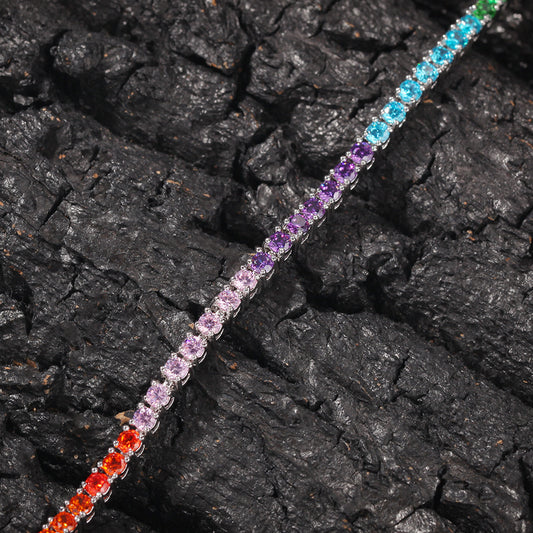 Svssy Rainbow Radiance Tennis Bracelet