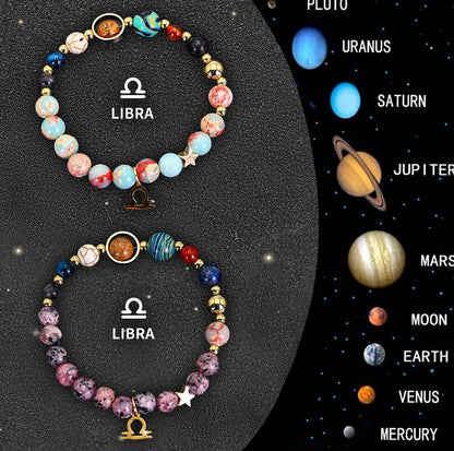 Celestial Aura Zodiac Bracelet Set – Choose Your Sign
