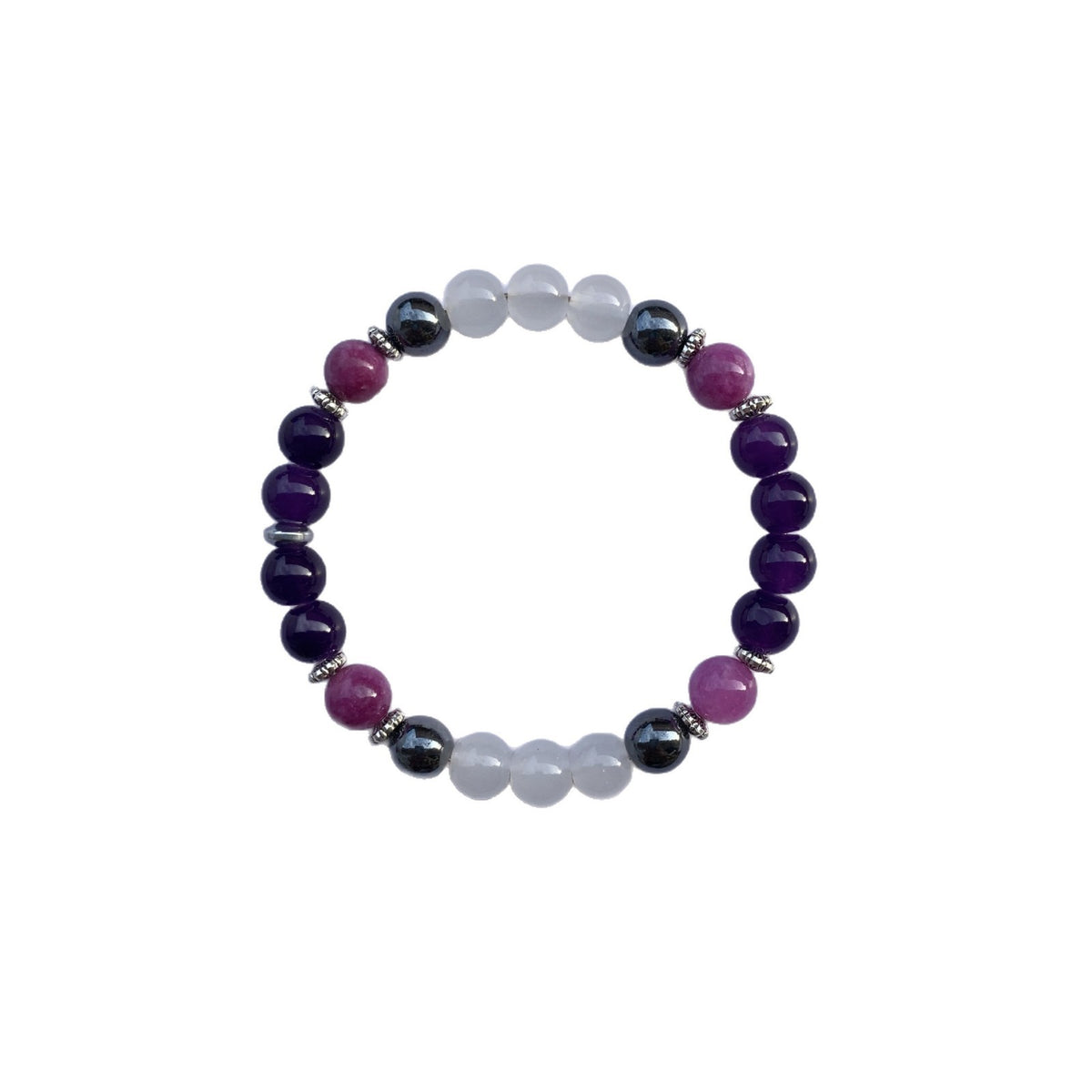 Svssy Amethyst Moonlight Beaded Bracelet