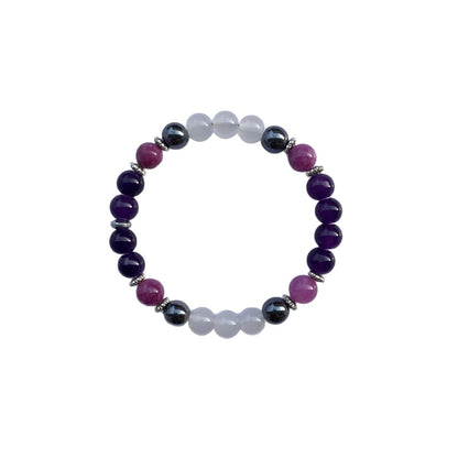 Svssy Amethyst Moonlight Beaded Bracelet