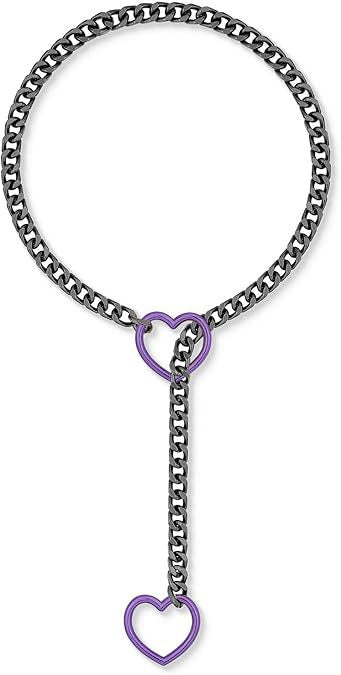 Svssy Heartlink Cuban Chain Necklace