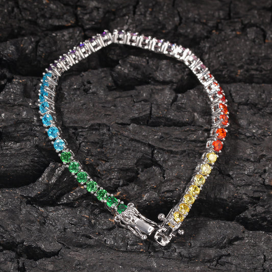 Svssy Rainbow Radiance Tennis Bracelet