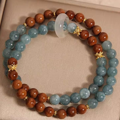 Svssy Azure Elegance Double-Layer Bracelet