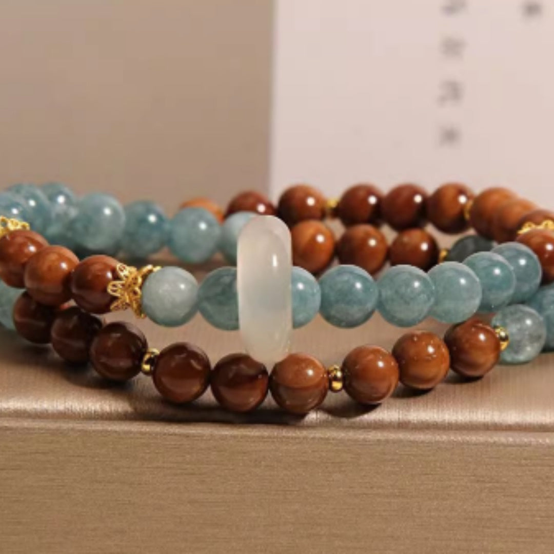 Svssy Azure Elegance Double-Layer Bracelet