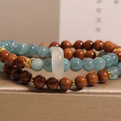Svssy Azure Elegance Double-Layer Bracelet