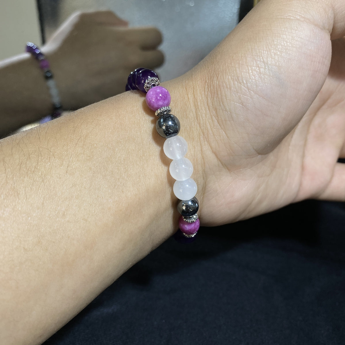 Svssy Amethyst Moonlight Beaded Bracelet