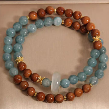 Svssy Azure Elegance Double-Layer Bracelet