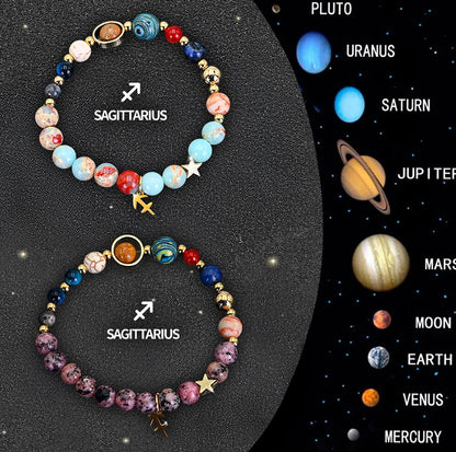 Celestial Aura Zodiac Bracelet Set – Choose Your Sign