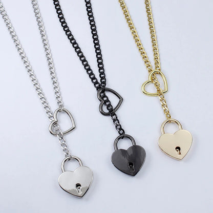 Svssy Heartlink Cuban Chain Necklace