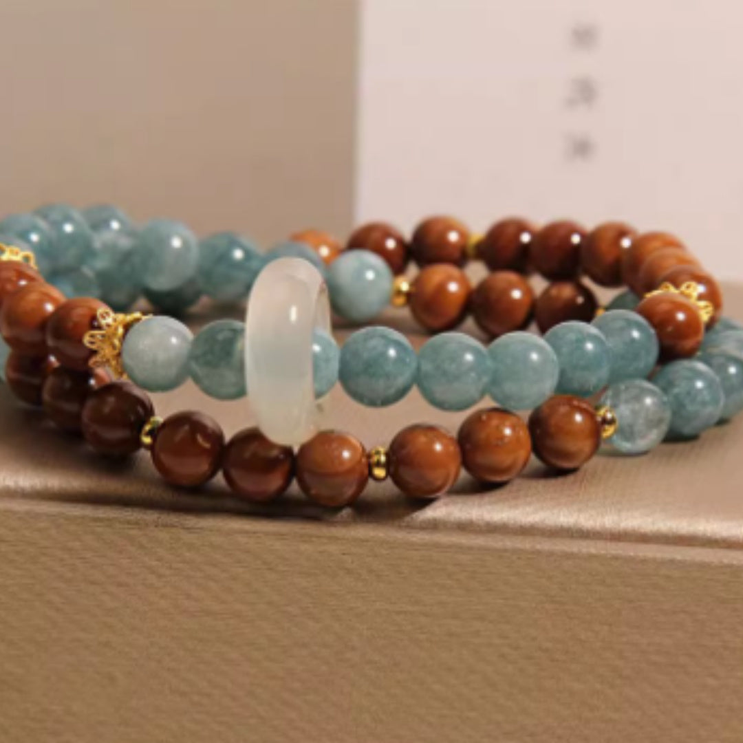 Svssy Azure Elegance Double-Layer Bracelet