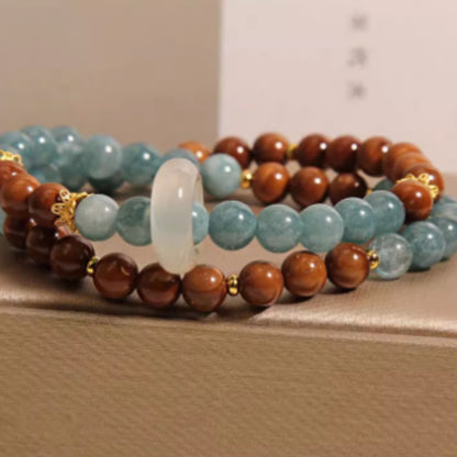 Svssy Azure Elegance Double-Layer Bracelet